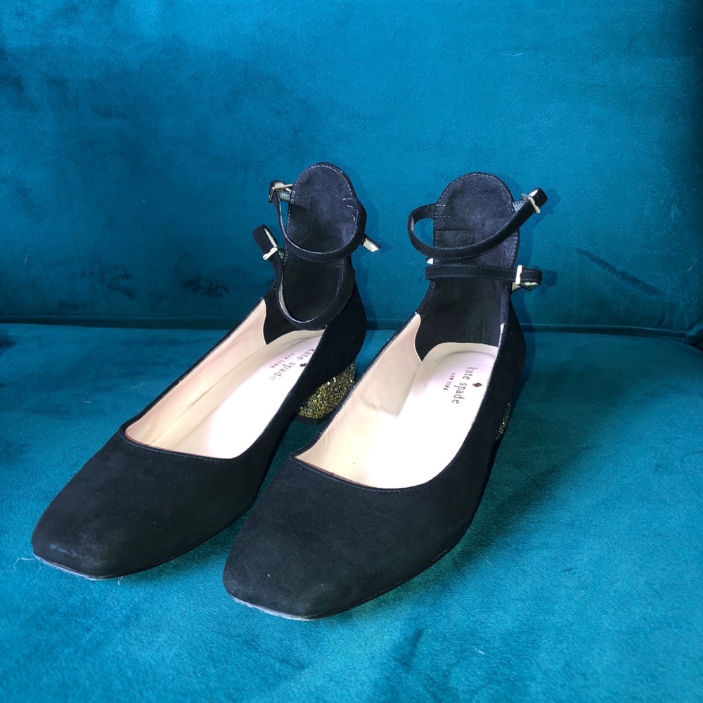 Black Suede Kate Spade Heels